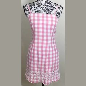 LILLY PULITZER Pink Gingham Check Dress  size 2